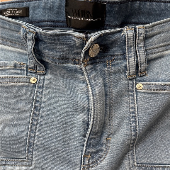 White House Black Market High Rise Kick Flare Everyday Soft Jeans 👖 - Picture 8 of 12